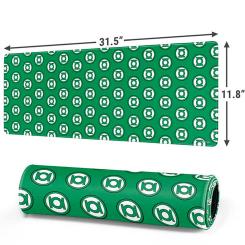 DC Comics Green Lantern Logo Pattern Gaming Mouse Pad